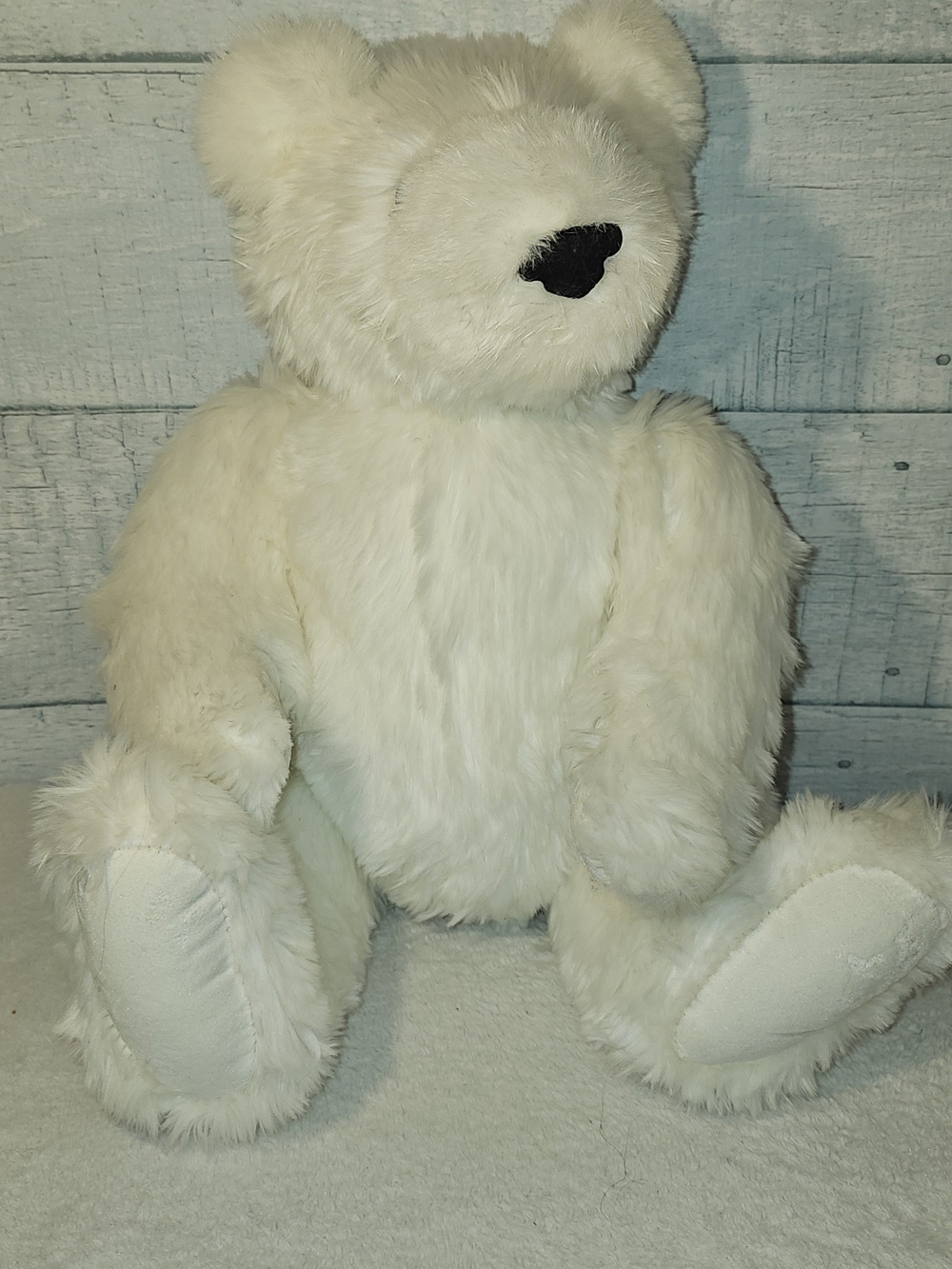 2011 Classic Cream Jointed Plush Teddy Bear Stuffed Animal